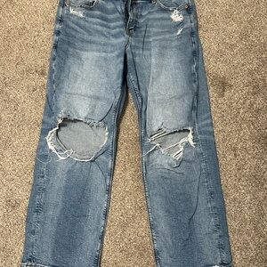 American Eagle Outfitters Faded Denim Jeans